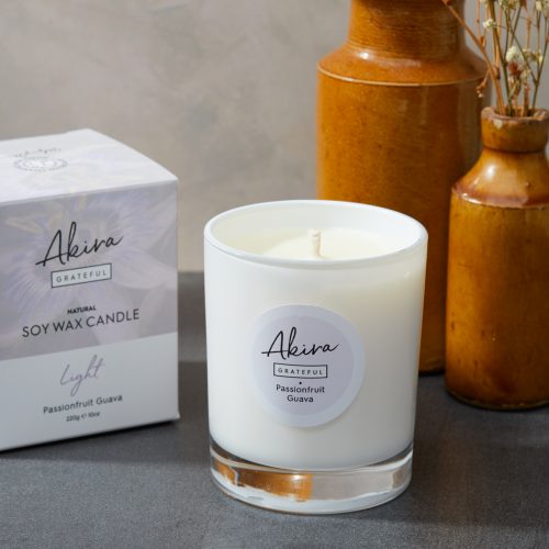 Set Of 4 Soy Wax Candles - Akira Grateful